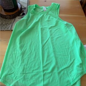 Lululemon Athletica Vibrant Green Tank Top